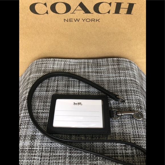 NWT Authentic Coach Sport Calf Leather ID Lanyard - Picture 3 of 5